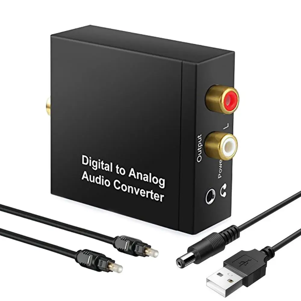 Коаксиальный или оптический цифровой сигнал в аналоговый RCA L/R и 3 5 мм аудио