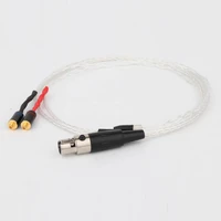 hifi audio 8cores occ silver plated earphone cable replacement cable for se846 se535 se215 se315 4pin mini xlr plug