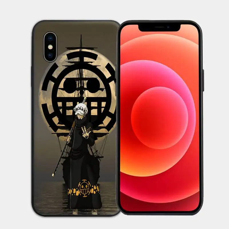 

Trafalgar Law One Piece Phone Case for iphone 6s 7 8 plus xr xs 11 12pro max mini Cover Fundas Coque