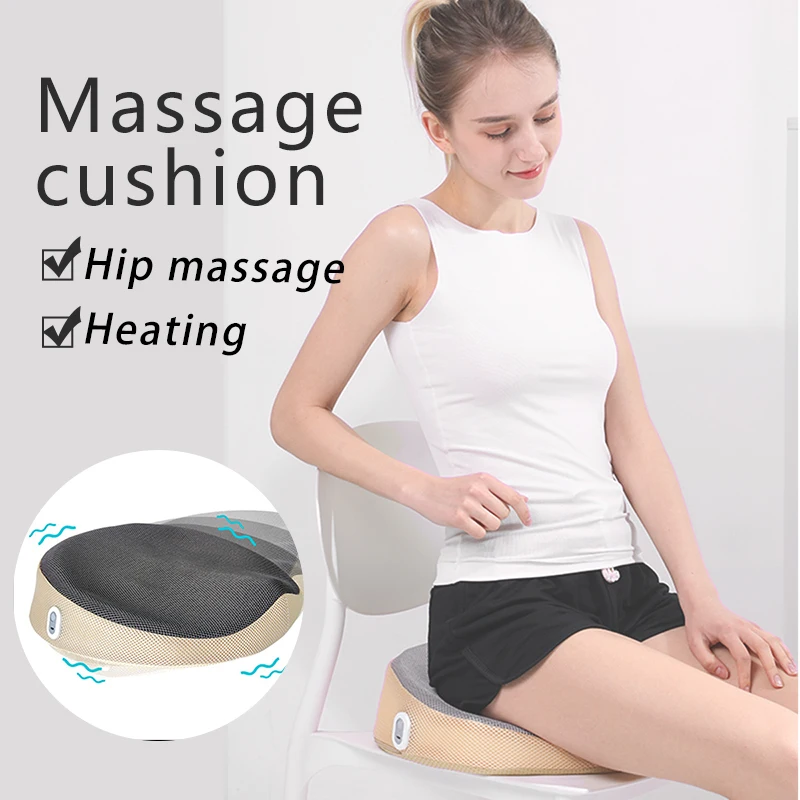 Массажная подушка Электрический массаж бедер тепловой автомобильное сиденье