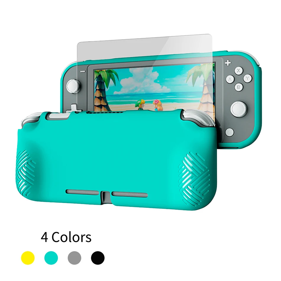 

New OIVO for Nintendo Switch Lite Case Cover Tempered Glass Screen Protector For Switch Lite Soft Cover Shell HD Screen