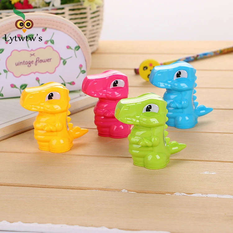 Механическая точилка для карандашей с милым динозавром 1 шт. школьные аксессуары