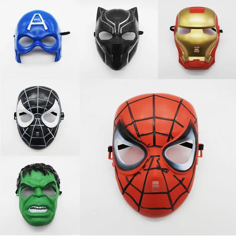 Аниме Маска-Фигурка Человека-паука Marvel Косплей вечерние Мстители Человек-паук