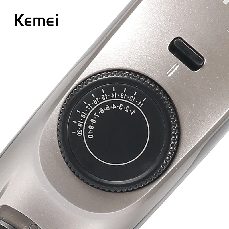 

Kemei-7507 Rechargeable Hair Trimmer For Men Professional Hair Clipper Electric Shaver Razor Hair Cutting Steel Cutter Machine