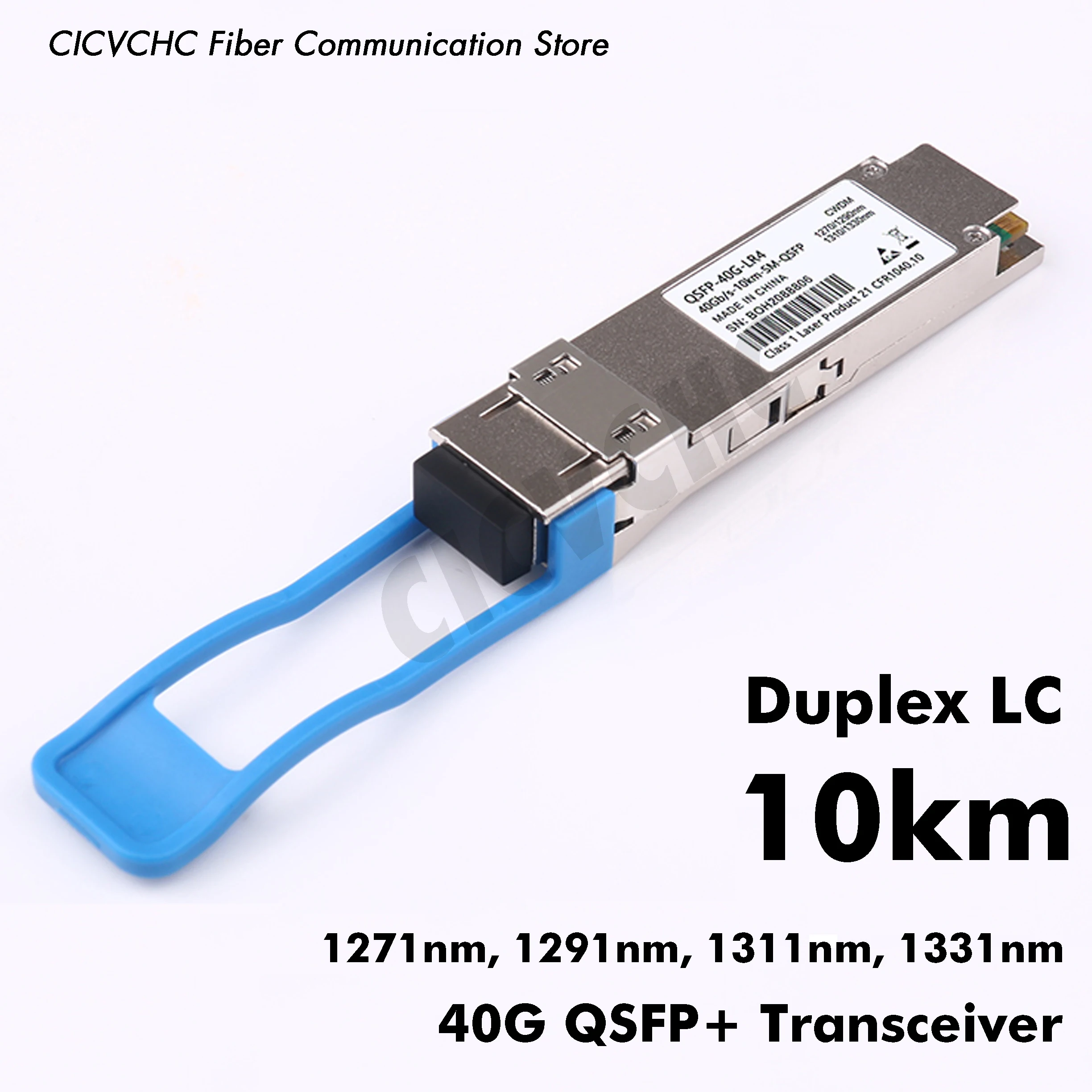 40G QSFP+ Optical Transceiver Module with Duplex LC, 2km, 10km or 40km