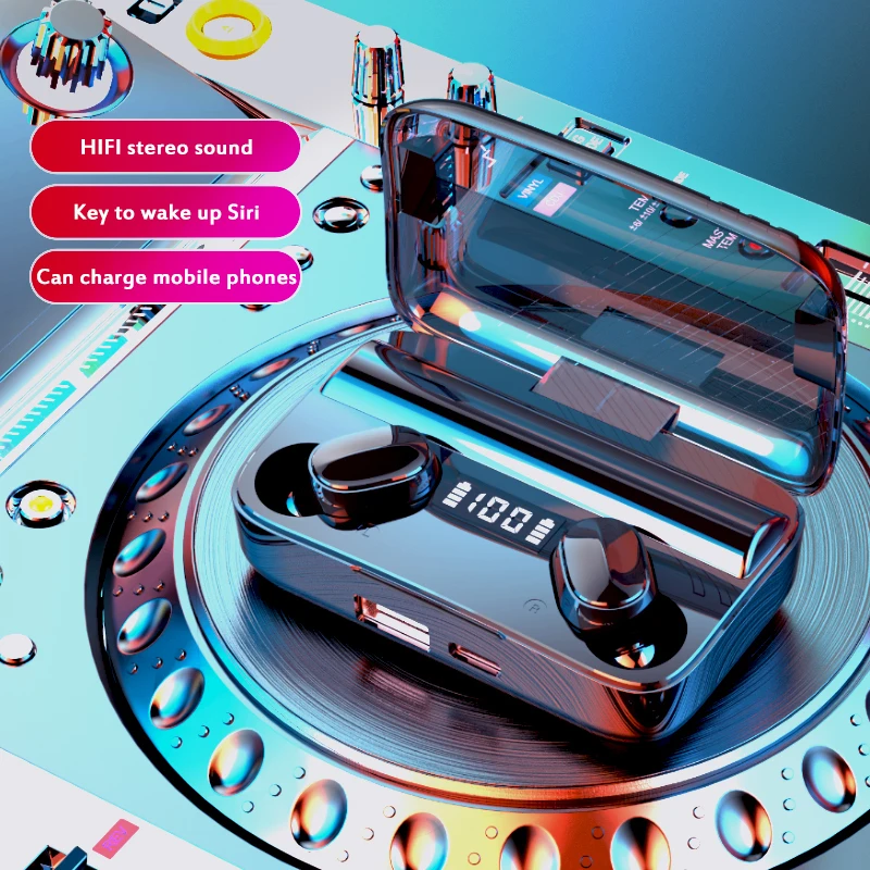 Новые беспроводные наушники Bluetooth 5 0 TWS HIFI Mini In ear Sports водонепроницаемая гарнитура