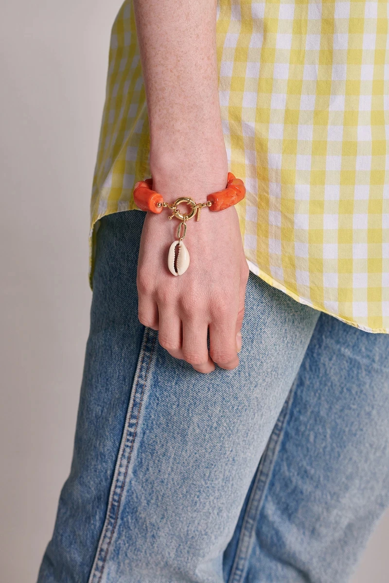 Персонализированный именной браслет на заказ женский eliou senna из натурального