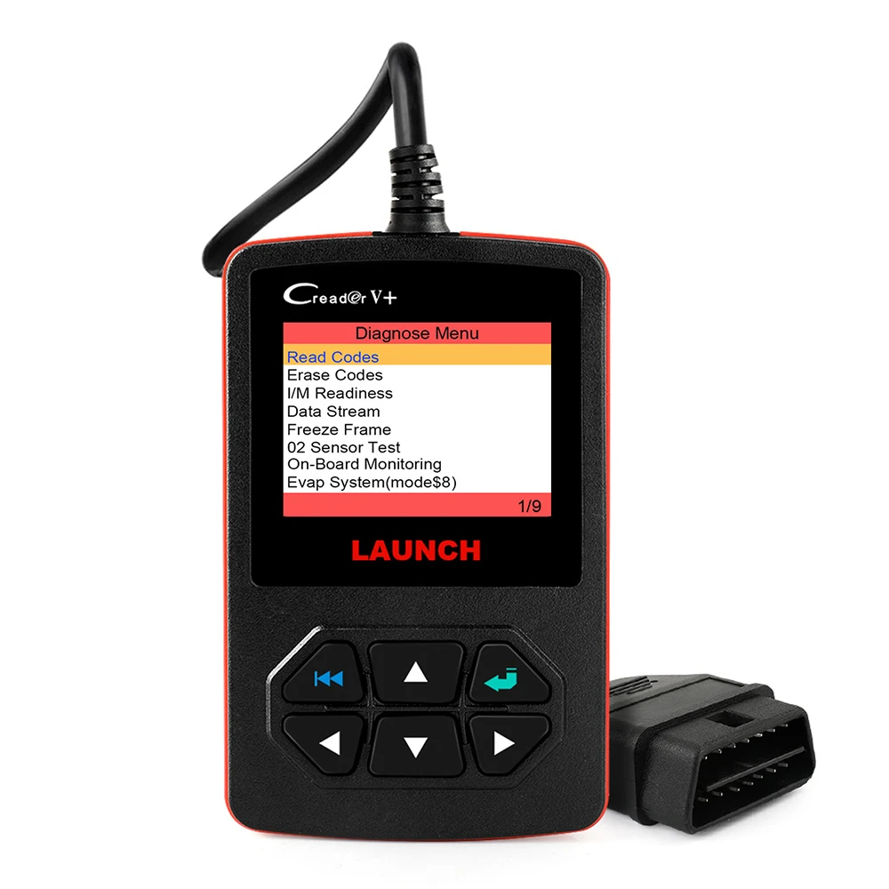 LAUNCH Creader V + OBD2 автомобильный считыватель кодов двигателя EOBD OBDII профессиональный