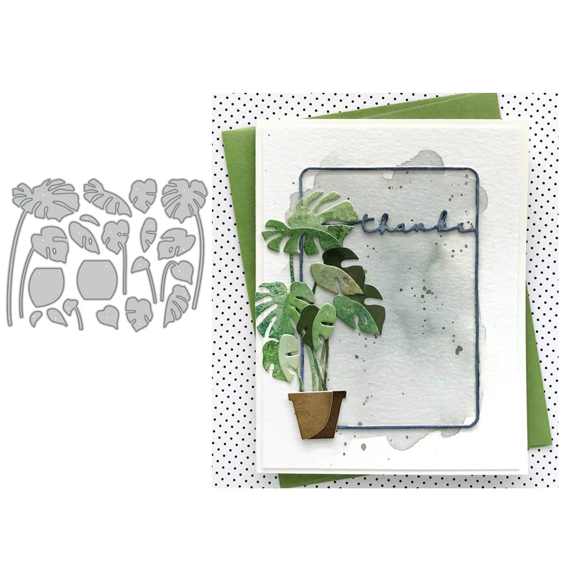 3d альбом для скрапбукинга Monstera металлические режущие штампы бумажные DIY карты