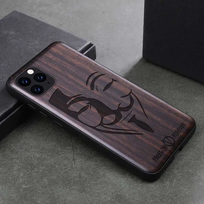 Русский популярный череп черное дерево чехол для телефона iPhone 11 цветок деревянный iPhone 11 Pro для iPhone 11 Pro максимальный чехол