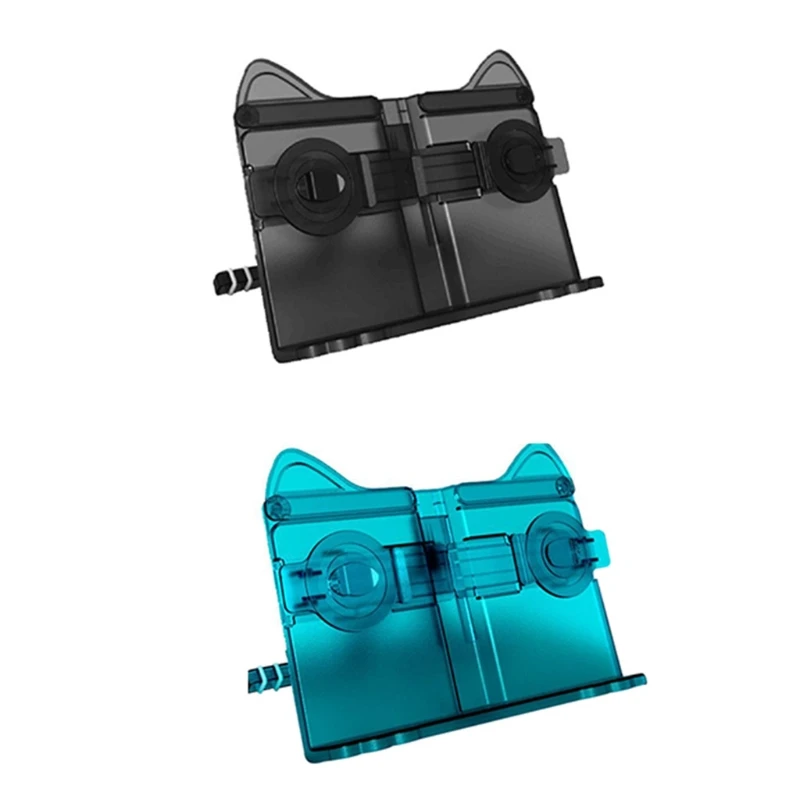 

45BA Lovely Kitten-like Adjustable Book Holder Reading Stand 2 Extending Page Clips for Children Adult Home Office