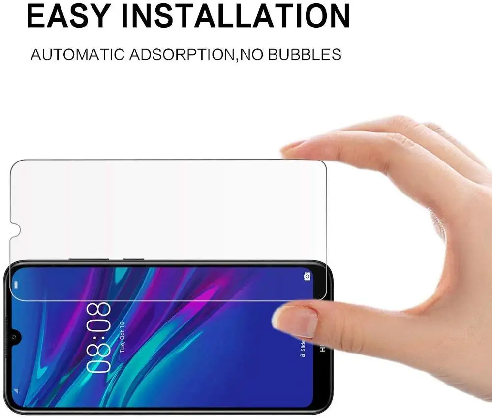 2pcs tempered glass for huawei y5 y6 y7 prime pro y9 2019 glass screen protector on for huawei p smart z 2019 protective film free global shipping