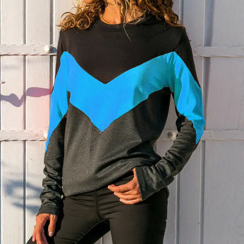 

Women's Autumn Long Sleeve Round Neck Pullover