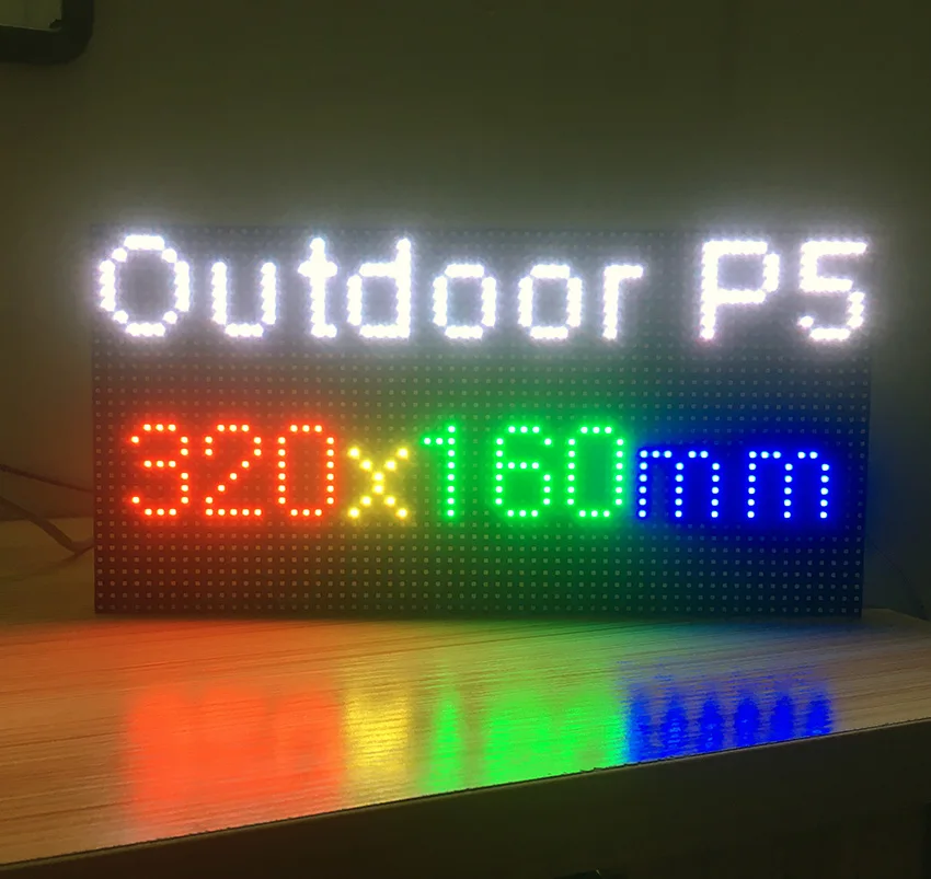 Открытый P5 полноцветный светодиодный дисплей модуль SMD RGB 3 в 1 Панель 64*32 пикселей
