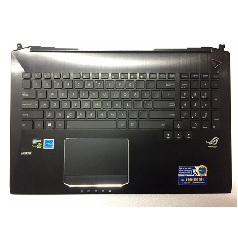 Precio Teclado Para Ordenador Portátil Asus, Cubierta Superior Con Reposamanos Y Retroiluminación, Para Modelos G750, G750JX, G750JW, G750JH, G750JM, Nuevo