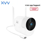 Умная наружная камера Xiaovv 1080P, беспроводная веб-камера с Wi-Fi, Водонепроницаемая IP65 камера наблюдения с углом обзора 150  и функцией ночного видения s для приложения V380