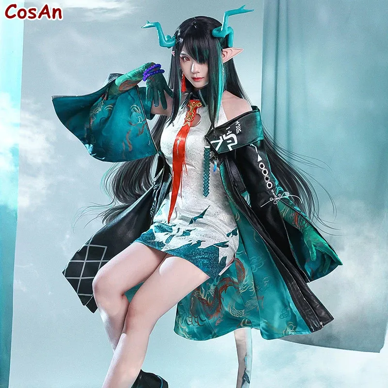 

New Hot Game Arknights Dusk Cosplay Costume Handsome Fashion Combat Uniform Female Activity Party Role Play Clothing