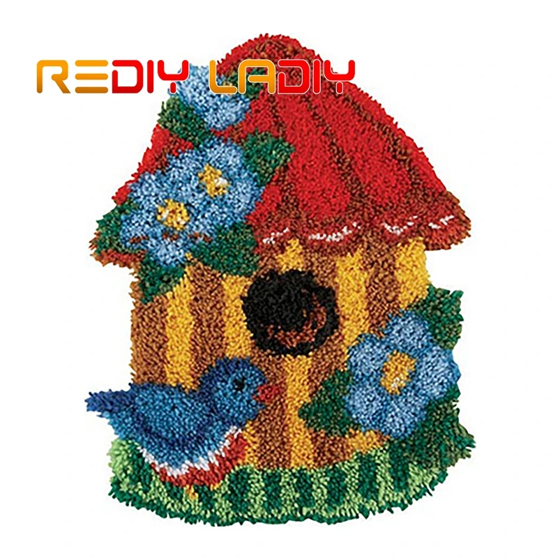 Набор крючков с защелкой сделай свой собственный коврик для дома птицей подушки