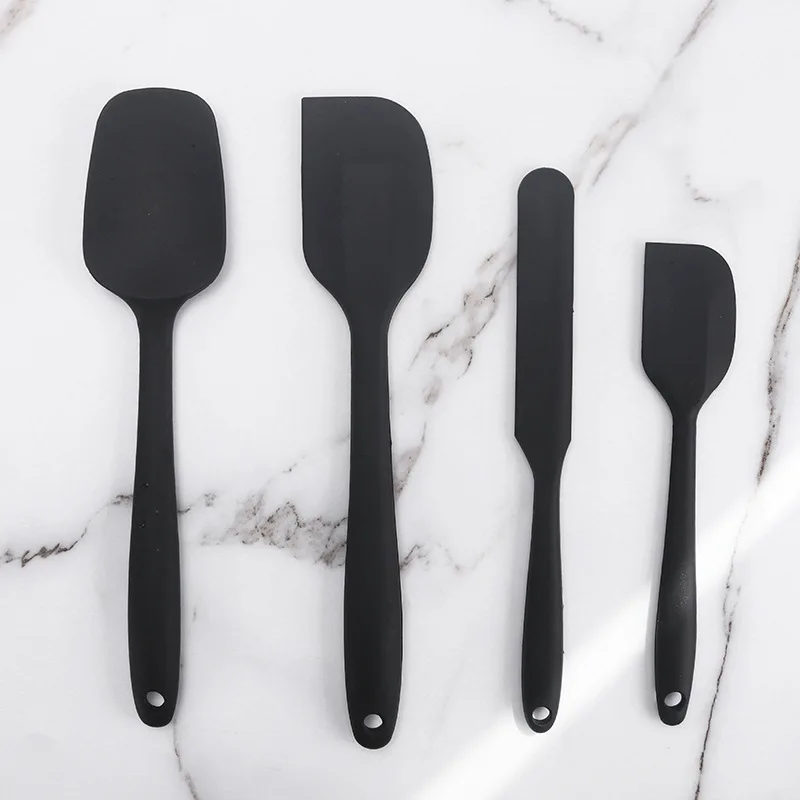 

Baking utensils food grade silicone scraper 4-piece salad mixing scraper cream spatula