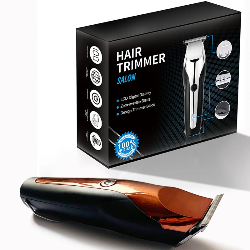 Профессиональная машинка для стрижки волос 100 240 В с ЖК дисплеем 0 мм