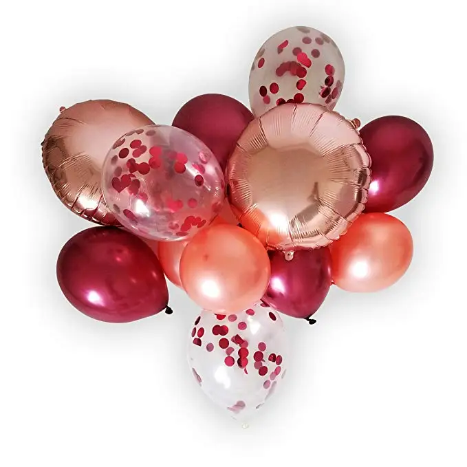 Воздушные шары с конфетти набор из 20 прозрачных шаров 12 дюймов красными и