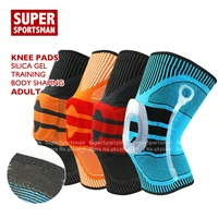 1pcs adult padded knee pad support brace protector basketball running tennis cycling fitness sport kneepad elastic safety sleeve