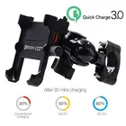 Держатель для телефона BGEKTOTH на руль мотоцикла с возможностью быстрой зарядки в черном и серебристом цвете