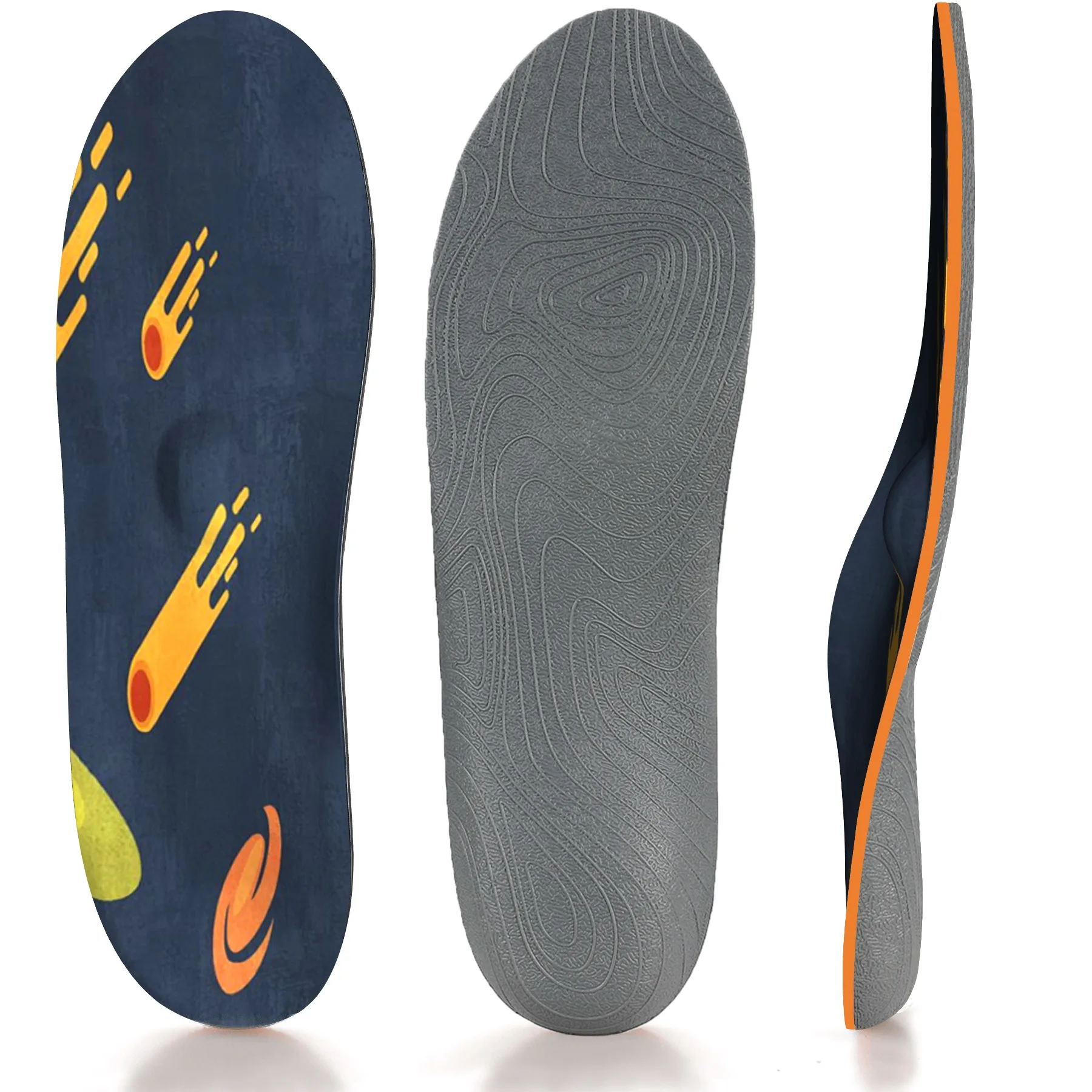 Comfortable Memory Slow Elastic Insole Men Woman Shoes Plantar Fasciitis  Long Station DECOR Insoles