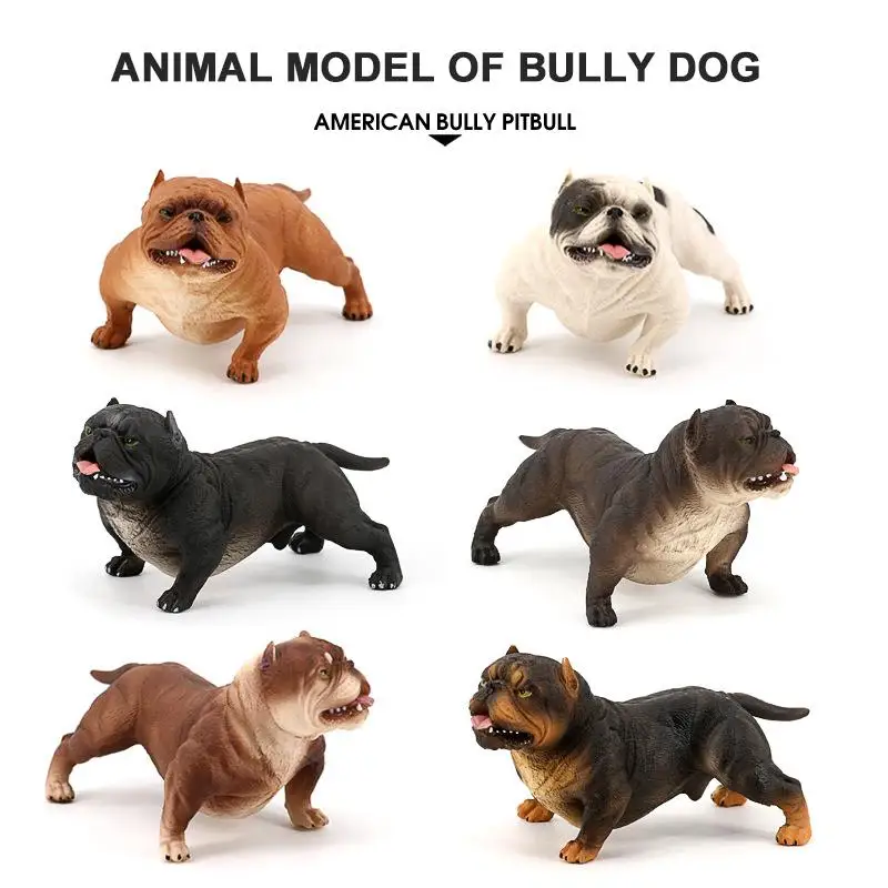 Экшн фигурка американская бульли из ПВХ игрушка Зверюшка дружественная домашняя