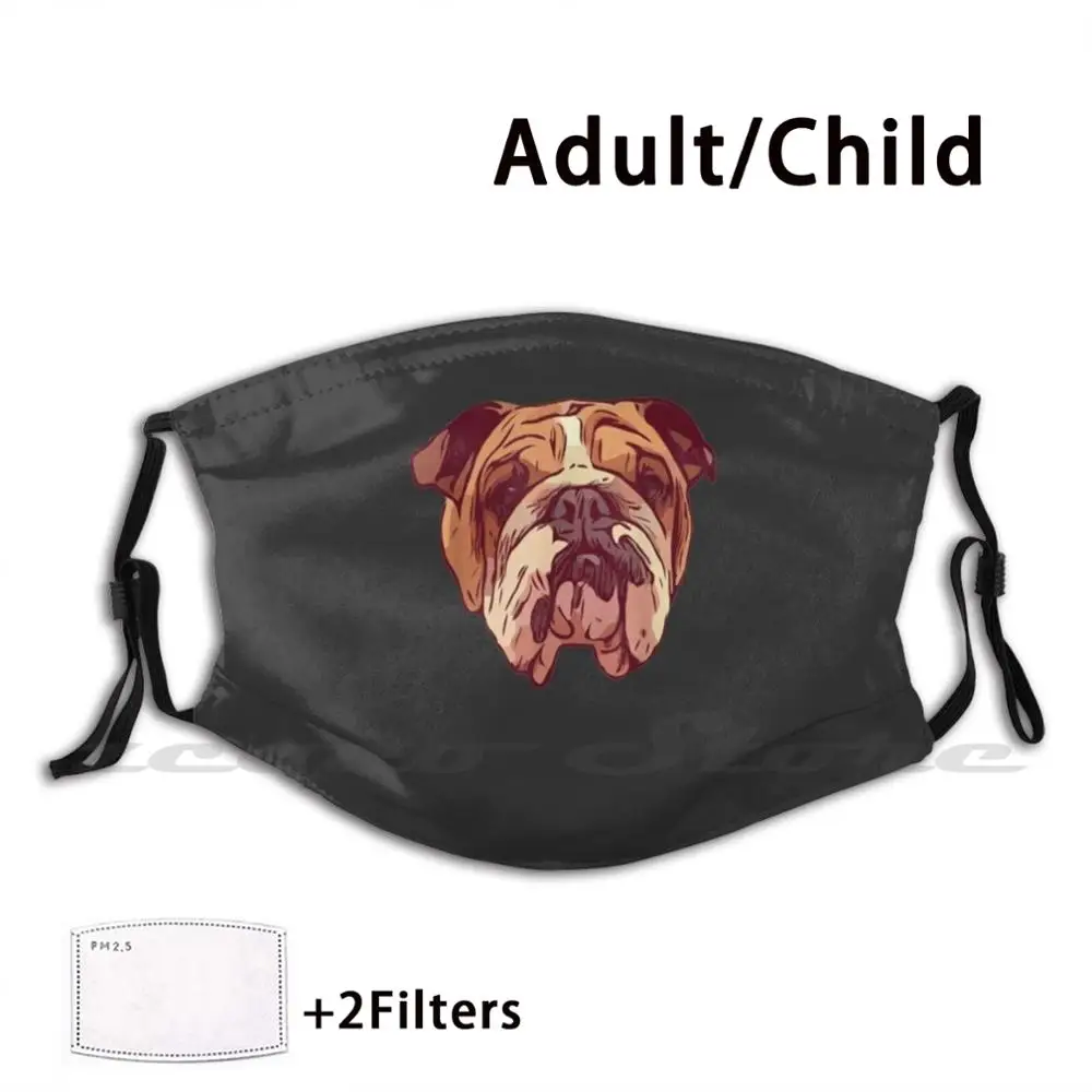 

Английский бульдог Маска Ткань моющийся фильтр "сделай сам" Pm2.5 взрослые дети дочь с леди как флаг прохладный лапа нет бульдог Lover Dad