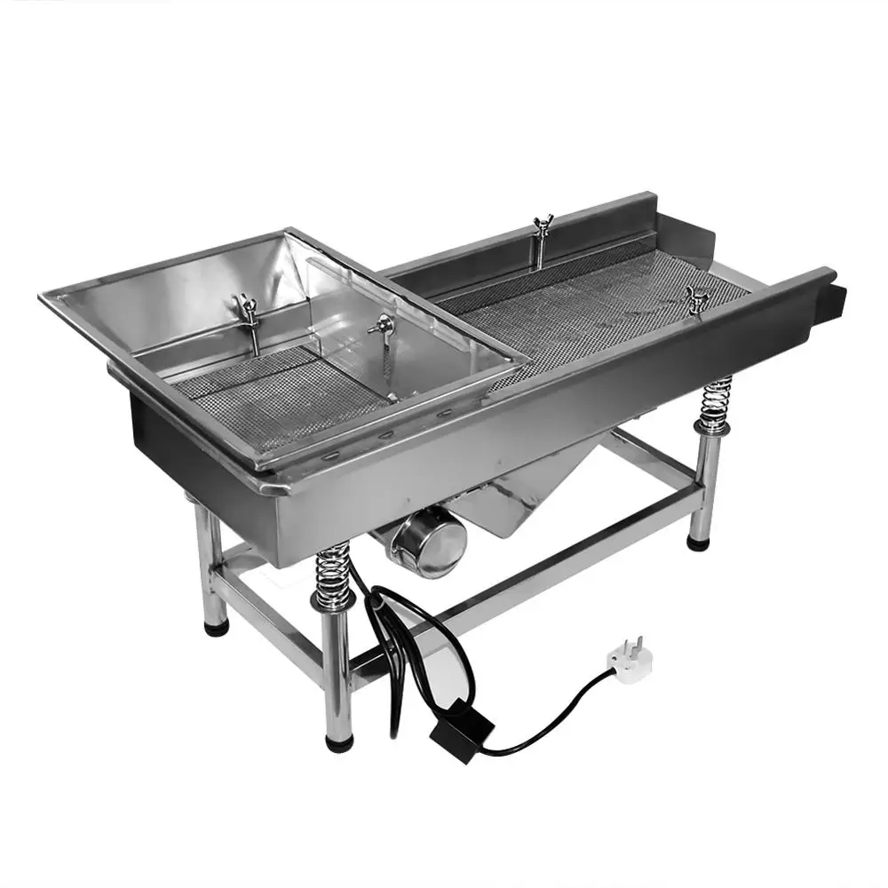 110 В 6 Сетка пищевое вибрационное сито машина шейкер скринер палуба для удаления