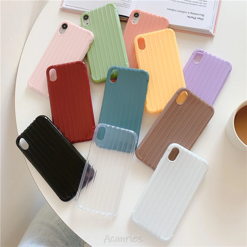 

plain suitcase case on for xiaomi mi 10 note 10 pro 9se cc9 cc9e 9 9t 8 se pro a3 a2 lite 6x explorer soft silicone back cover