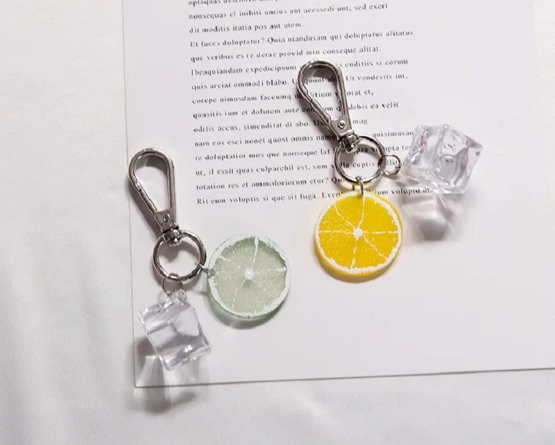 Брелок для ключей с имитацией льда сладкого картофеля женский мужской детский