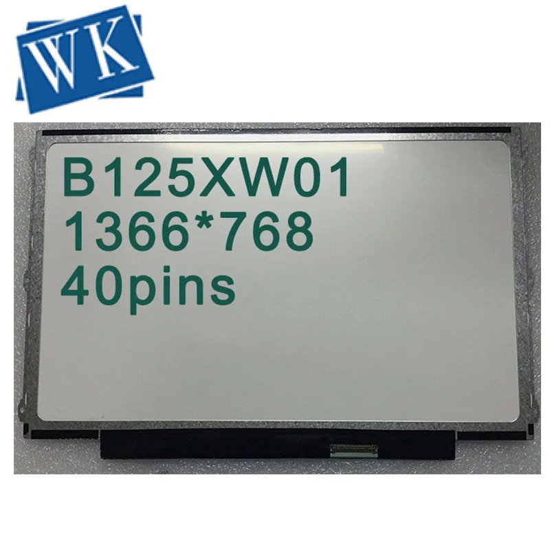 

12.5'' slim lcd matrix B125XW01 V.0 LP125WH2 (TL)(B1) LP125WH2 TLB1 for lenovo U260 K27 K29 X220 X230 notebook led screen 40pin