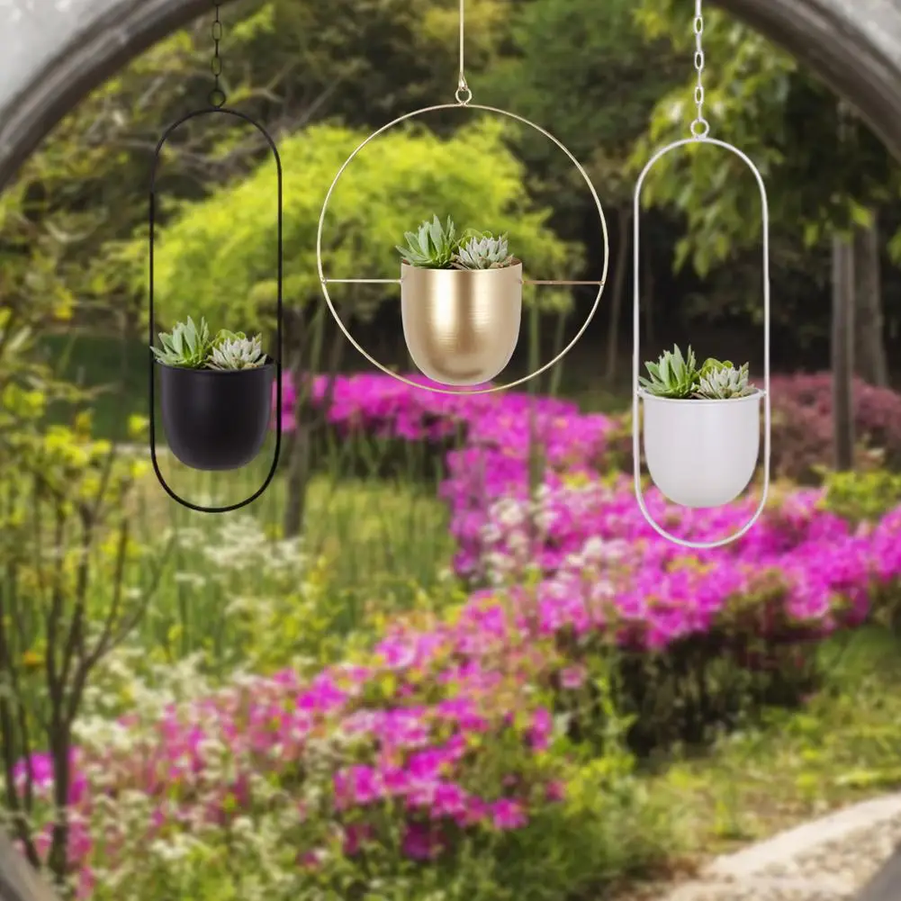 

Вешалка для растений в стиле бохо, металлическая настенная подвесная корзина, вешалка, держатель для цветочного горшка, держатель для сукку...
