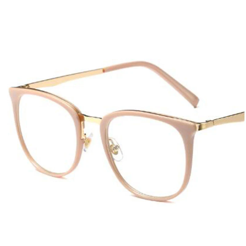 Модные Розовые Квадратные очки оправа для женщин и мужчин винтажные прозрачные