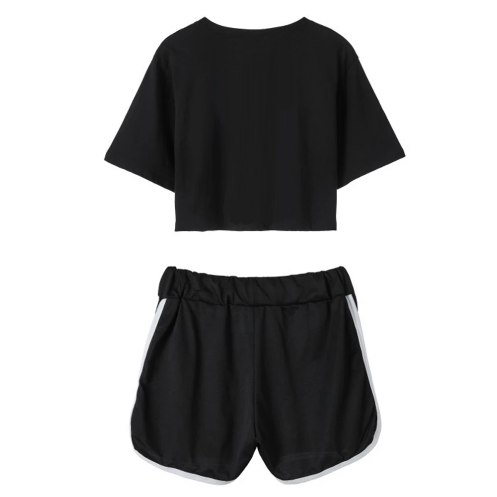 

Anime Akatsuki Cosplay Costume Crop Top Shorts Two Piece Sets