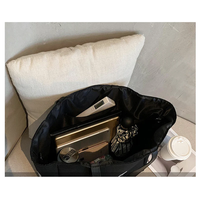 

New Simple Fashion Single-shoulder Ladies Bag Canvas Material Lightweight High Capacity Casual Outdoor Student All-match Bag