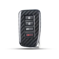 high quality real carbon fiber car remote key case key cover for lexus gs rx gx ct is es 2013 car accessories