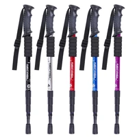 hot sale walking sticks classic delicate trekking pole 4 sections telescopic cane stick crutch for outdoor hiking walking