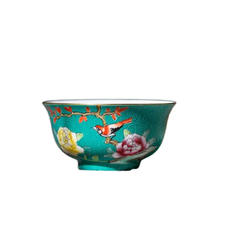 

Cy Handmade Pastel Rolling Porcelain Master Cup Kung Fu Tea Cup Ceramic Jingdezhen Tea Set Personal Hand Painted Tea Cup