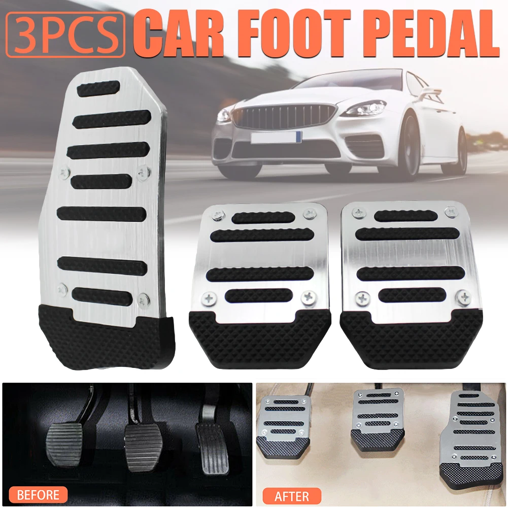 

3Pcs/set Universal Non Slip Car Pedals Cover Manual Transmission Brake Clutch Accelerator Antiskid Foot Treadle Car Accessories