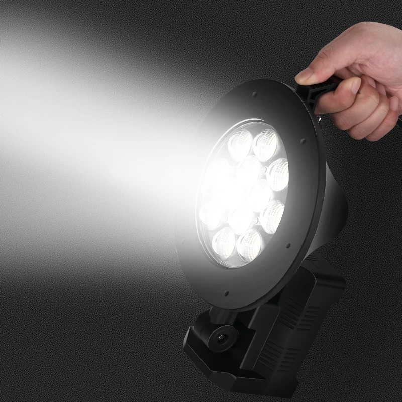 구매 GIJOE 100W Led 휴대용 스포트 라이트 3000lm 슈퍼 밝은 작업 램프 USB 야외 캠핑 램프 손전등에 대 한 충전식