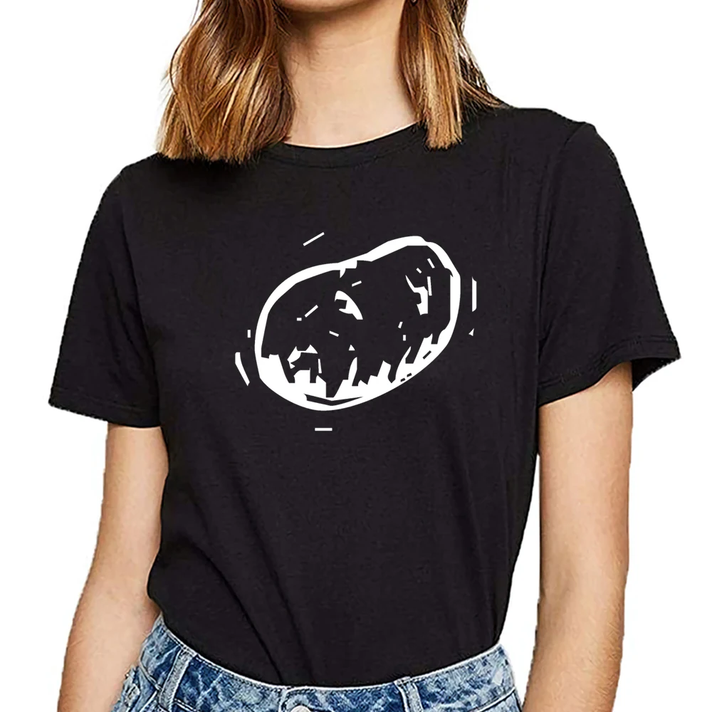 

Tops T Shirt Women trendy food friendly 32 Design Black Print Female Tshirt