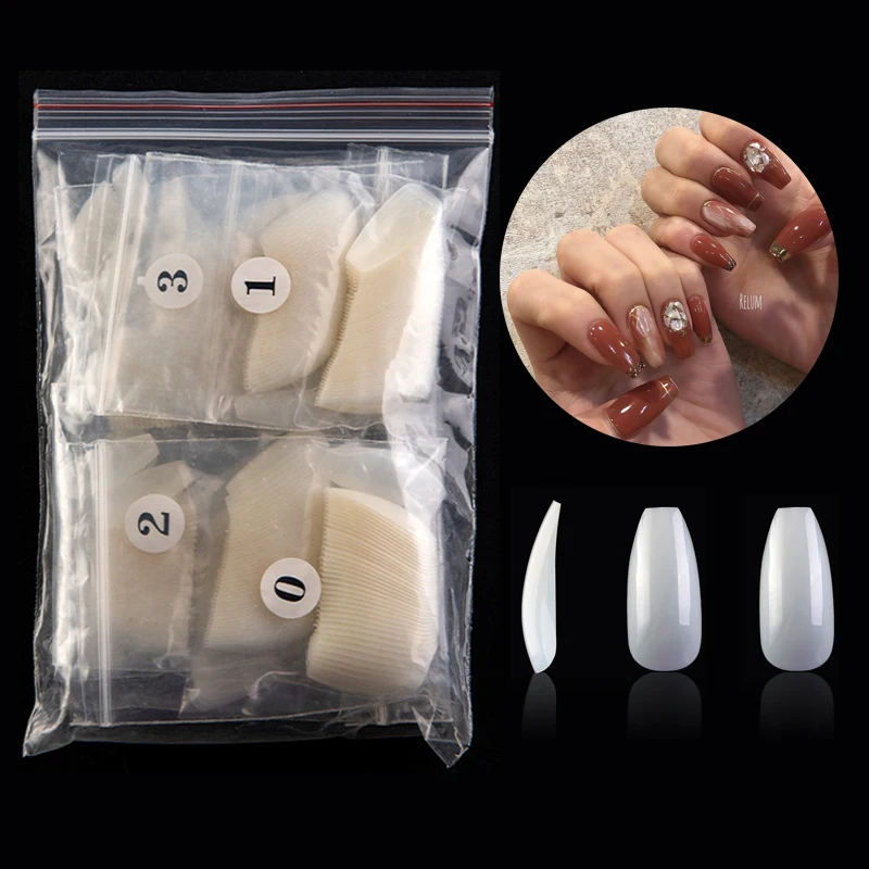 100/500 шт. акриловые искусственные накладные ногти для французского