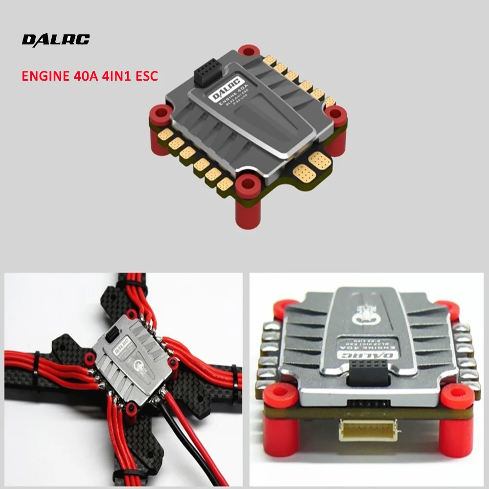 DALRC 4 в 1 ESC 40A 45A 50A Бесщеточный 3-6S Blheli_32 LIHV DSHOT200 готов к FPV Racg совместимый с w/ F05 F722 FC