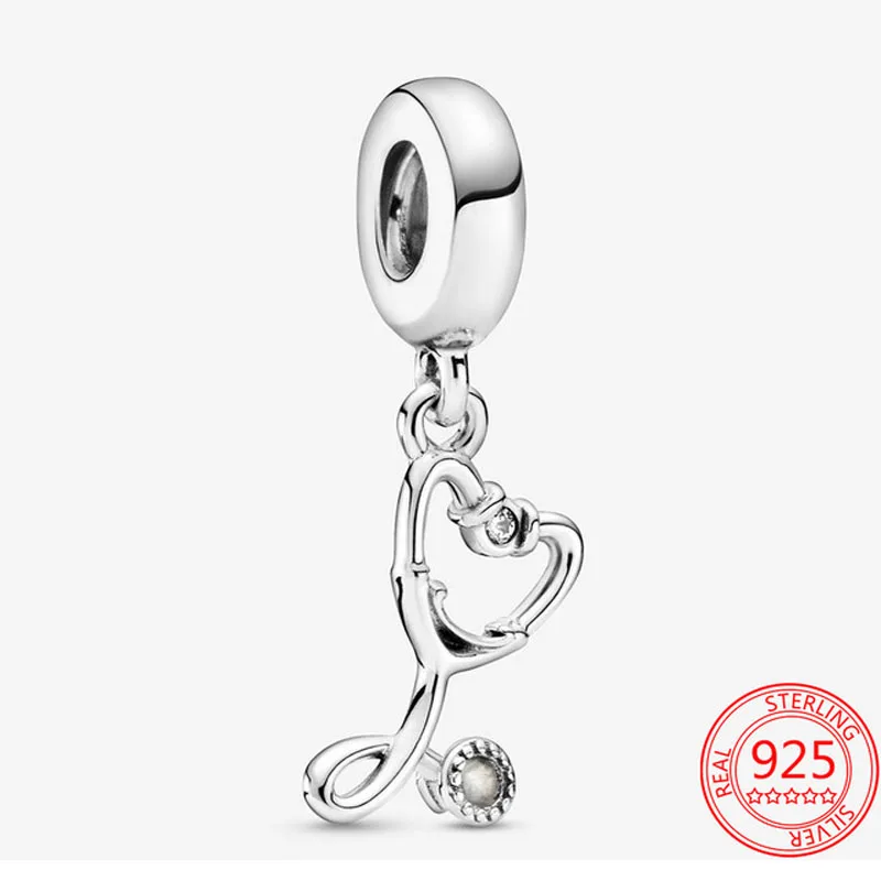 

925 Sterling Silver Dangle Charm Moon Tree Snowflake Crown Cup Bead Fit Original Pandora Charms Bracelet DIY Jewelry Accessories