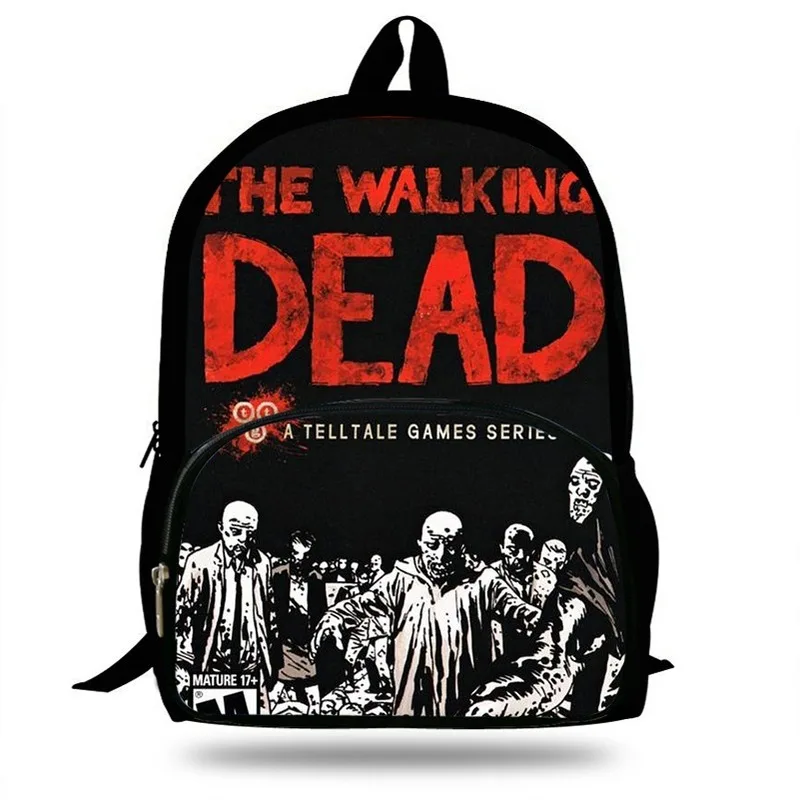 16-дюймовый Mochila с изображениями из сериала Ходячие мертвецы игра на утином пуху