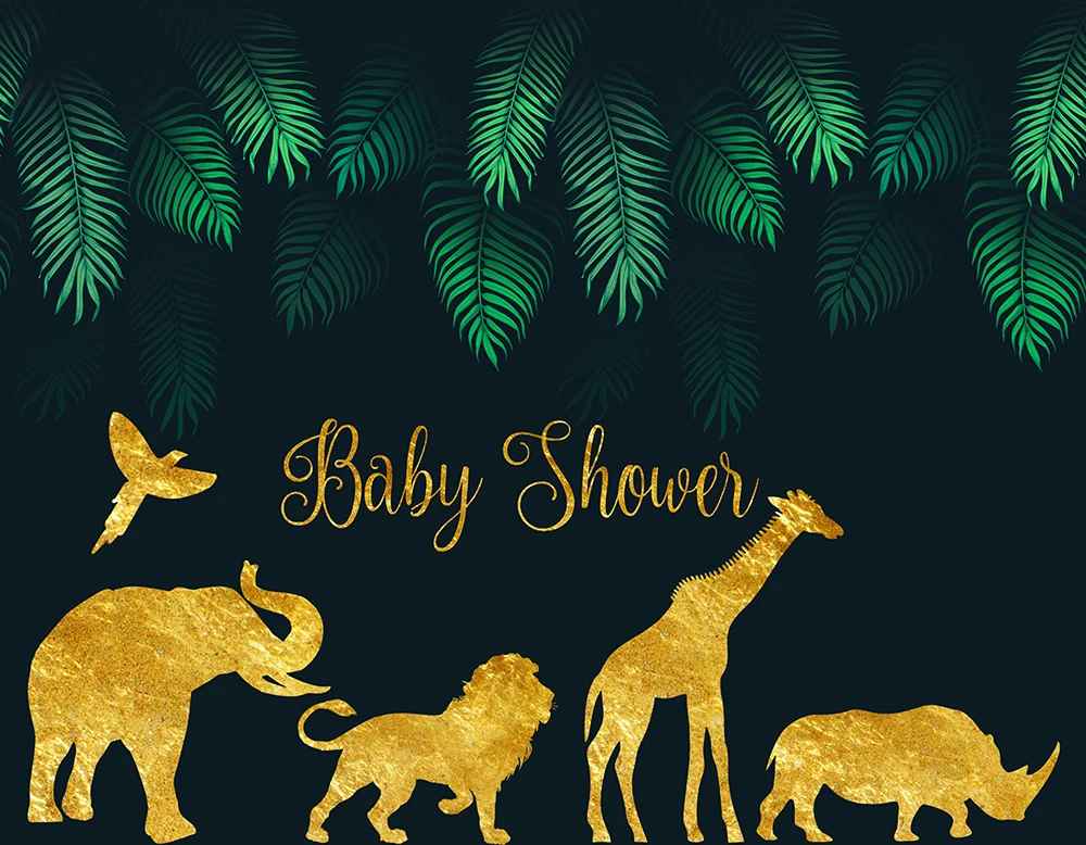 Фон для фотосъемки дикий мальчик вечеринка в душе джунгли сафари бэйбидуш фон