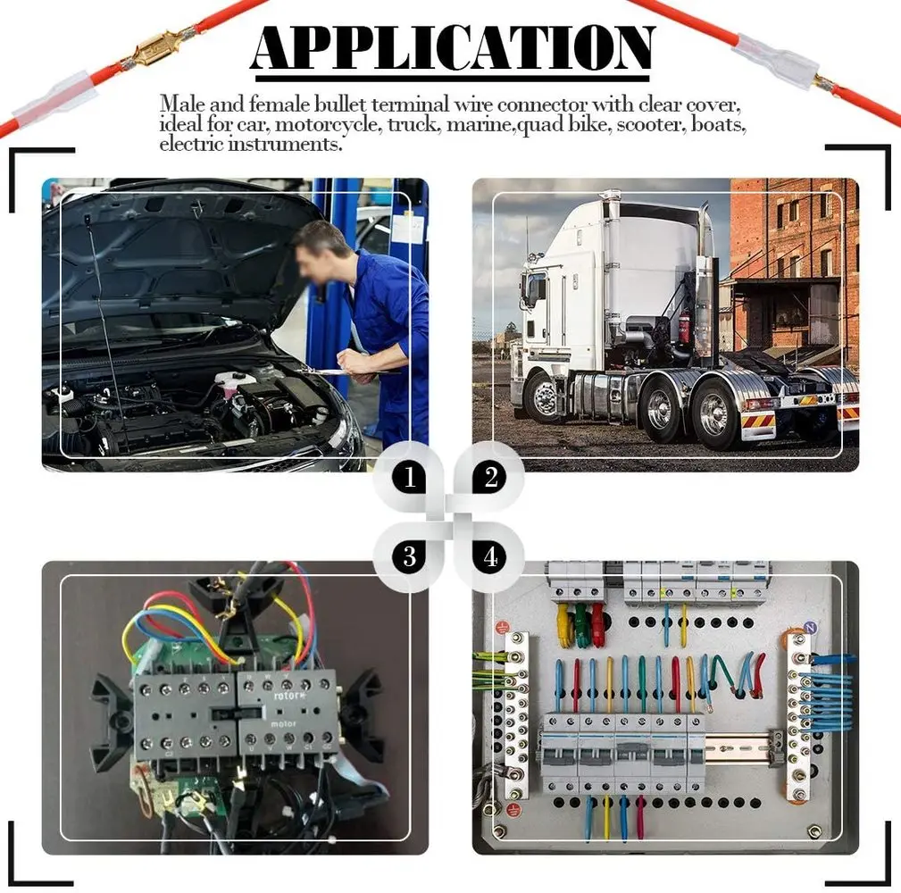 Кабель стартера штекер-гнездо 900 наконечников набор клемм проволочные стыковые